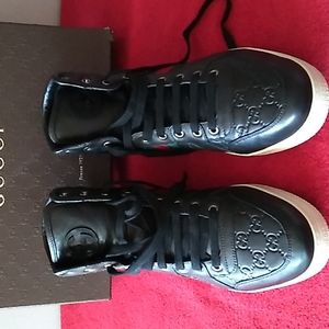 Men's Gucci Sneakers, Size 11 1/2 ,Black